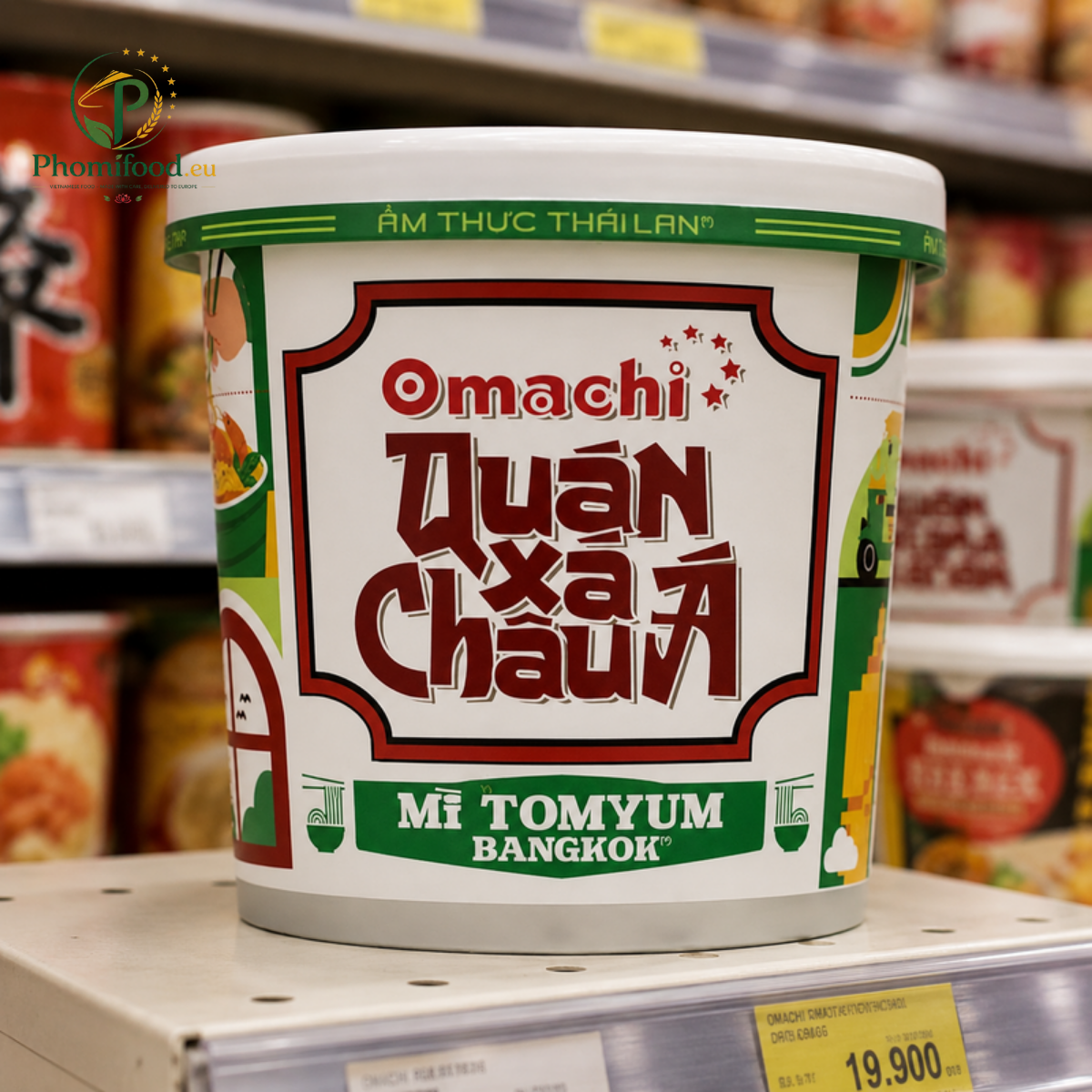 Omachi Instantnudeln Asiatischer Geschmack Tomyum Bangkok 96g x 12 Boxen