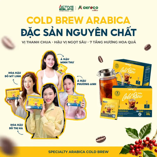 Cà phê Coldbrew túi lọc Nhật Bản tiện lợi