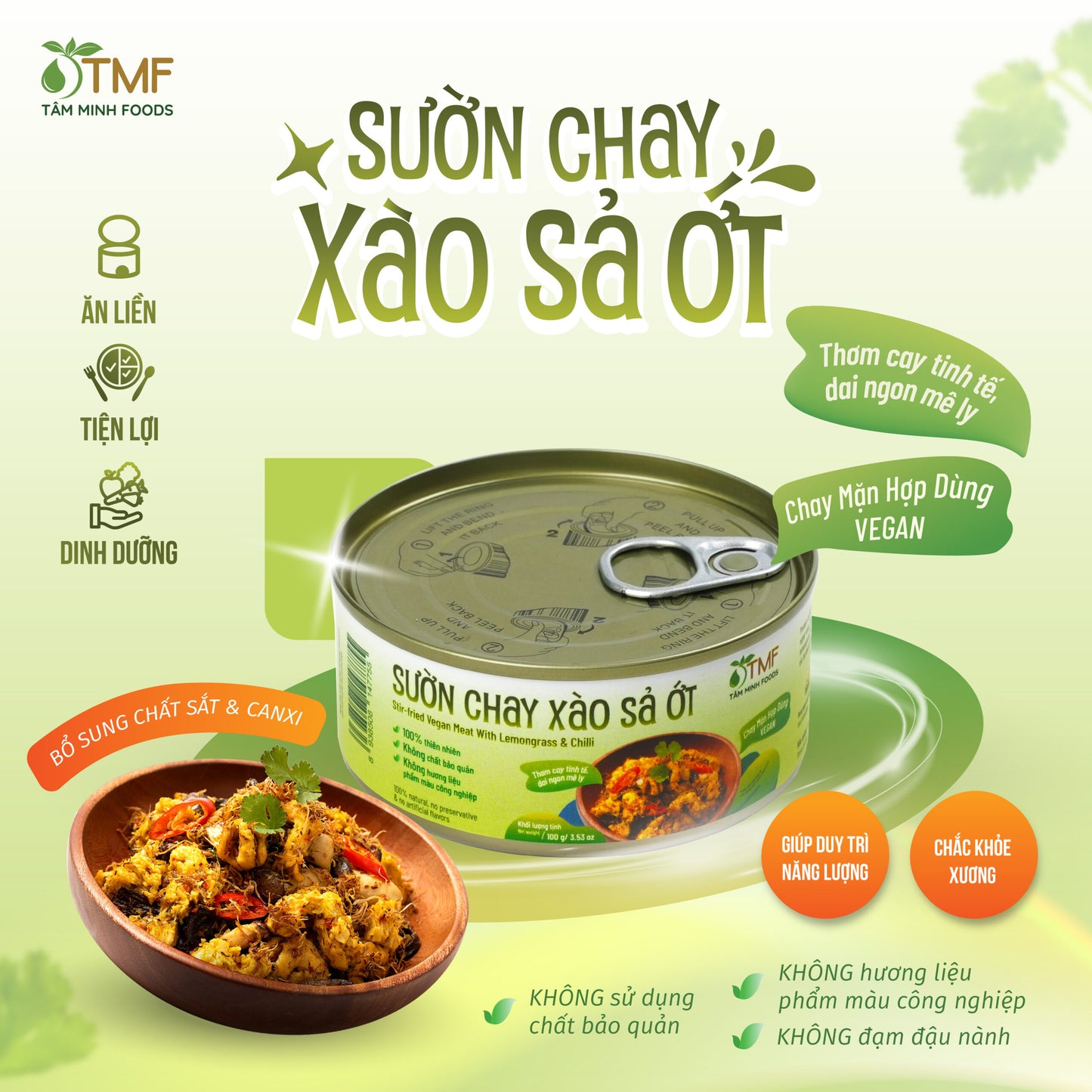 Sườn chay xào sả ớt