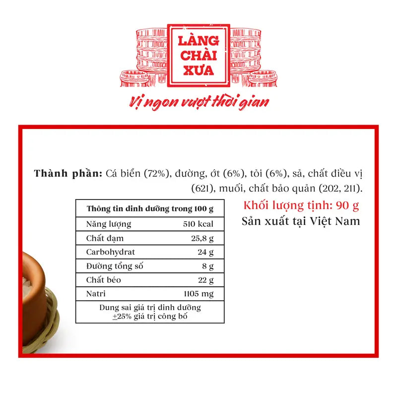 Cá Giã Tỏi Ớt Làng Chài Xưa