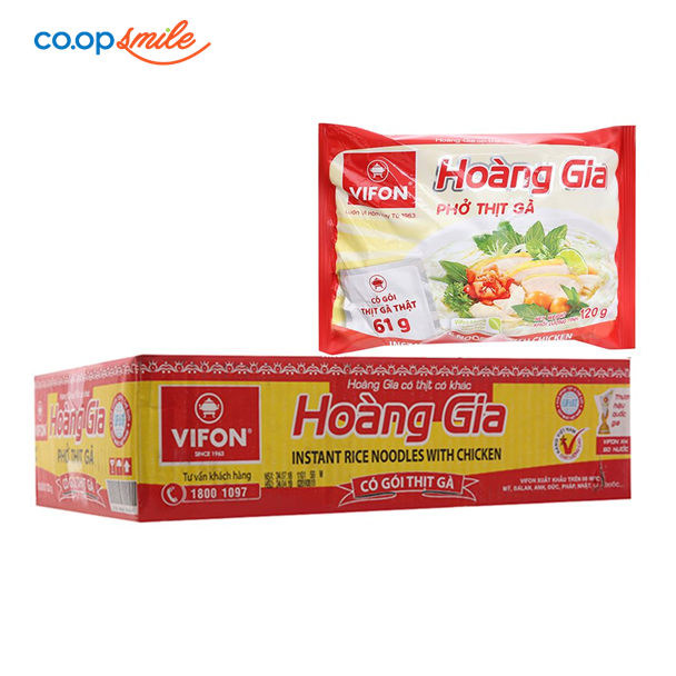 Mì Hoàng Gia vị Gà 120g x 18 gói