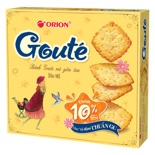 Bánh quy Gouté Mè giòn tan 316,8g x 8 hộp