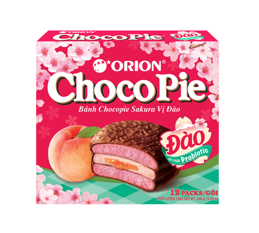 Bánh chocopie đào 360g x 8