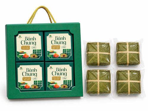 Bánh Chưng Nhân Trứng Muối Đậu Xanh Trường Xuân