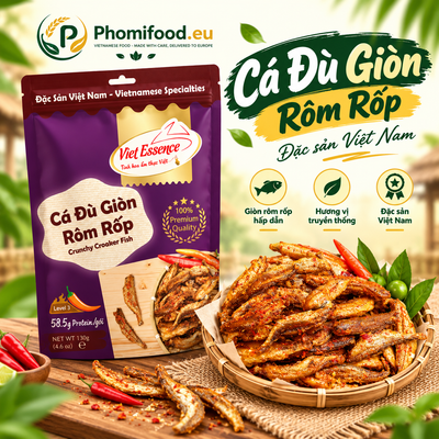 Cá Đù Giòn Tẩm Vị 130g - Giòn Tan Rôm Rốp Siêu Ngon