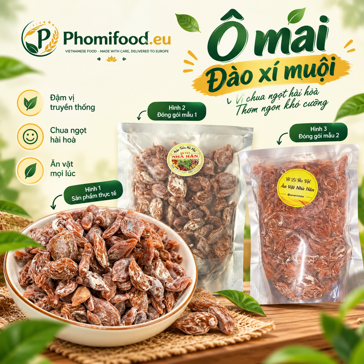 Ô mai đào xí muội 250g