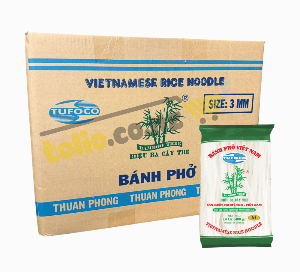 Phở 3 cây tre 3mm 400g x 30 túi