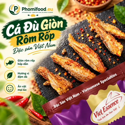 Cá Đù Giòn Tẩm Vị 130g - Giòn Tan Rôm Rốp Siêu Ngon