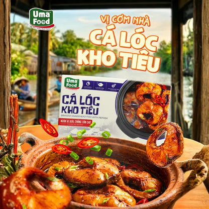 Cá Lóc Kho Tiêu Uma' Food Ăn Liền 200g