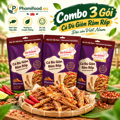 Cá Đù Giòn Tẩm Vị 130g - Giòn Tan Rôm Rốp Siêu Ngon