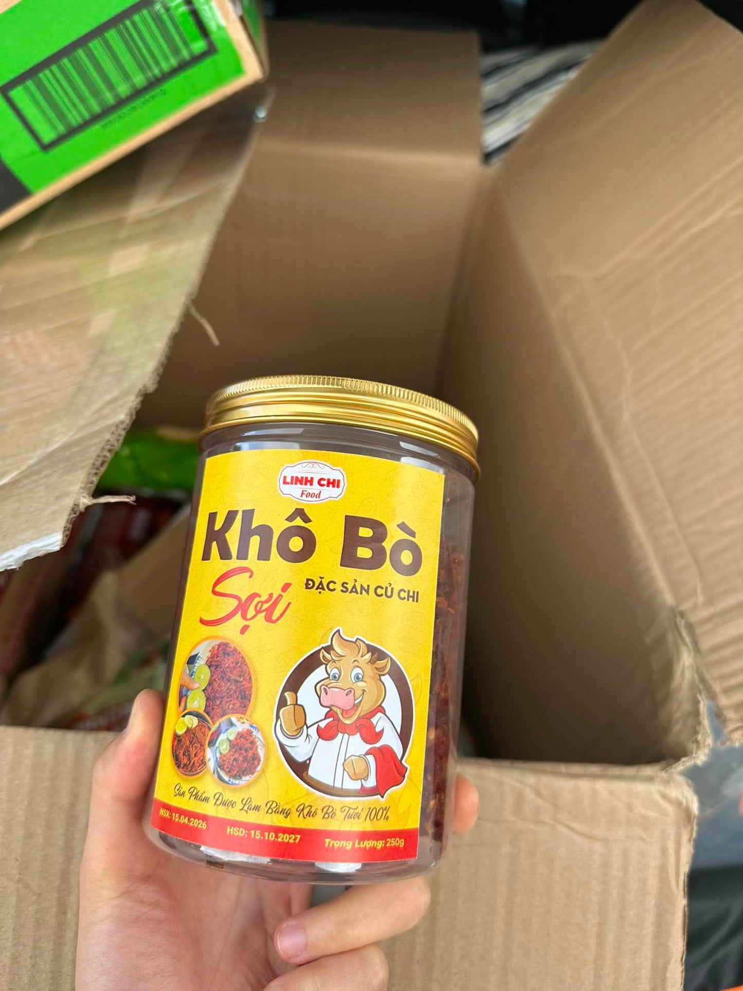 Khô bò sợi - Linh chi Food