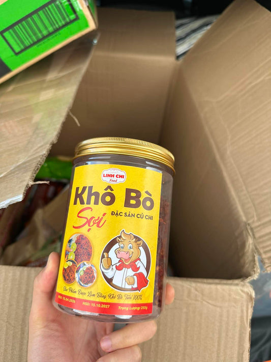 Khô bò sợi - Linh chi Food