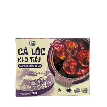 Cá Lóc Kho Tiêu Uma' Food Ăn Liền 200g