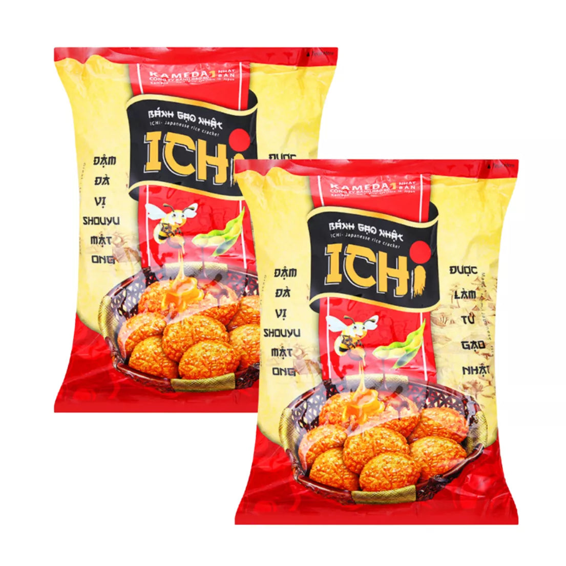 Bánh gạo Nhật Ichi vị Shouyu mật ong 180g x 20
