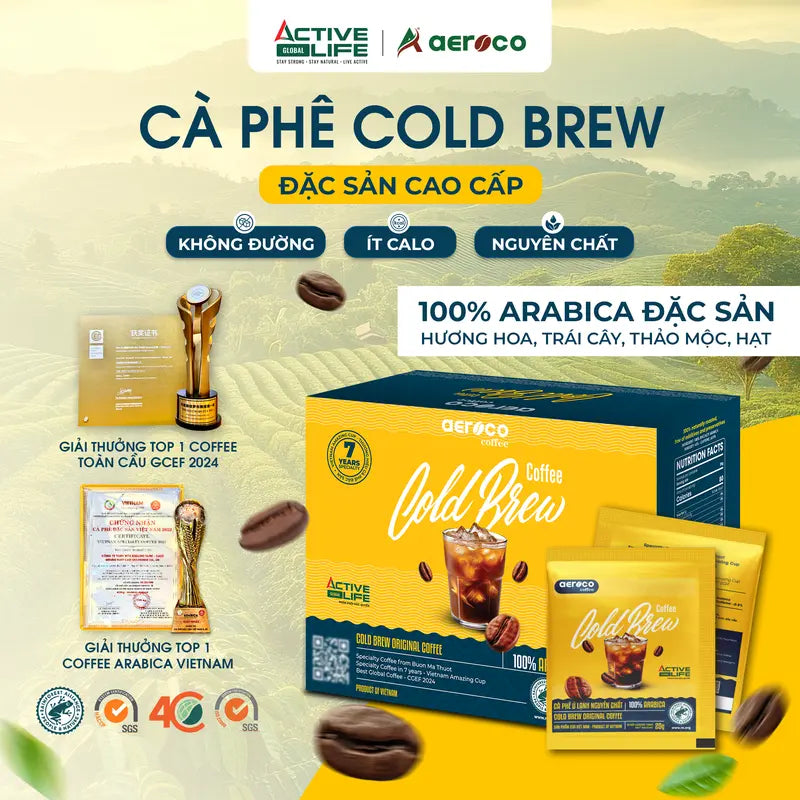 Cà phê Coldbrew túi lọc Nhật Bản tiện lợi