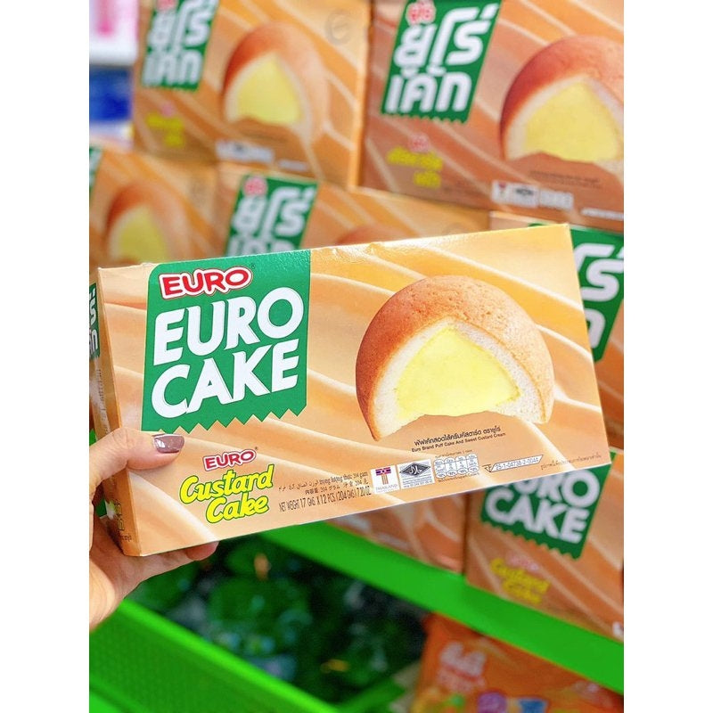 Bánh trứng Euro Custard Cake Thái Lan 104g x 20 hộp
