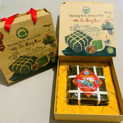 Bánh Chưng Truyền Thống Bà Ba Hội (Mặn) Chuẩn Vị Việt