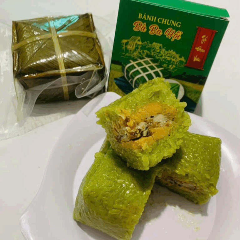 Bánh Chưng Truyền Thống Bà Ba Hội (Mặn) Chuẩn Vị Việt