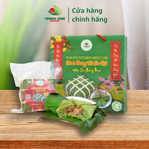 Bánh Chưng Truyền Thống Bà Ba Hội (Mặn) Chuẩn Vị Việt