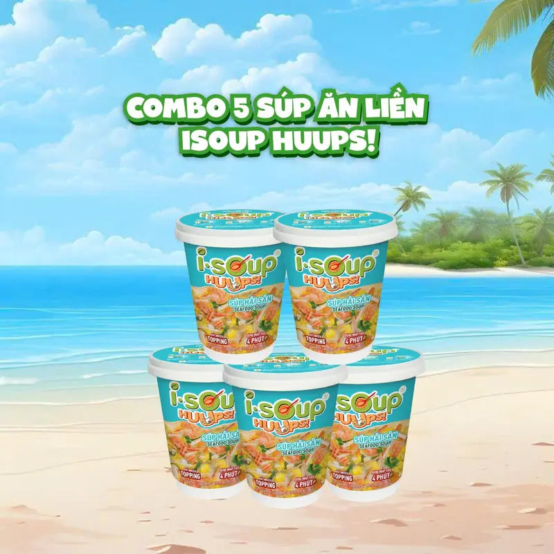 Combo 5 Ly Soup Hải Sản  I-SOUP