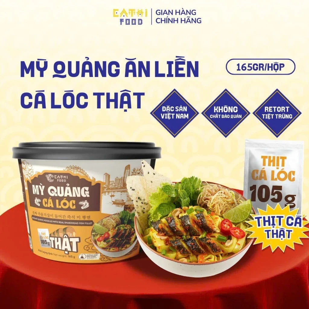 Mỳ quảng Hội An ăn liền CaThifood 4 vị
