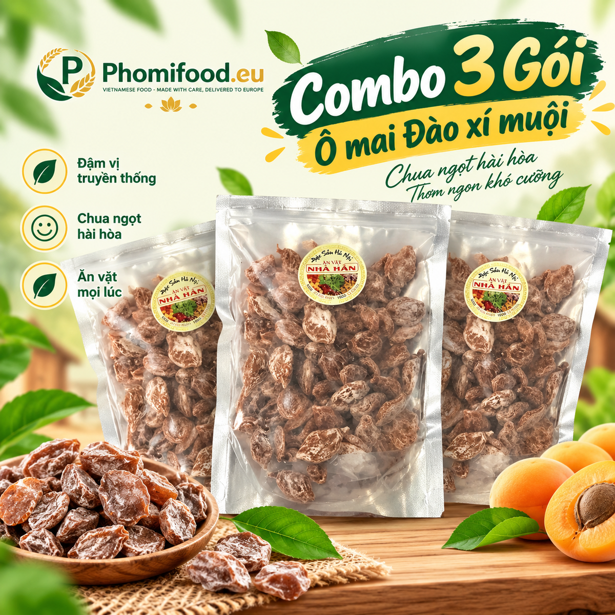 Ô mai đào xí muội 250g
