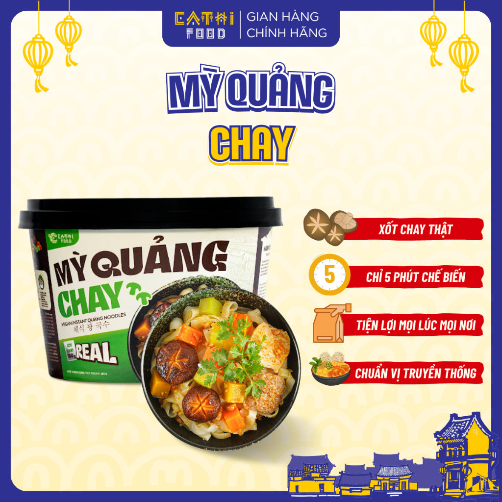 Mỳ quảng Hội An ăn liền CaThifood 4 vị