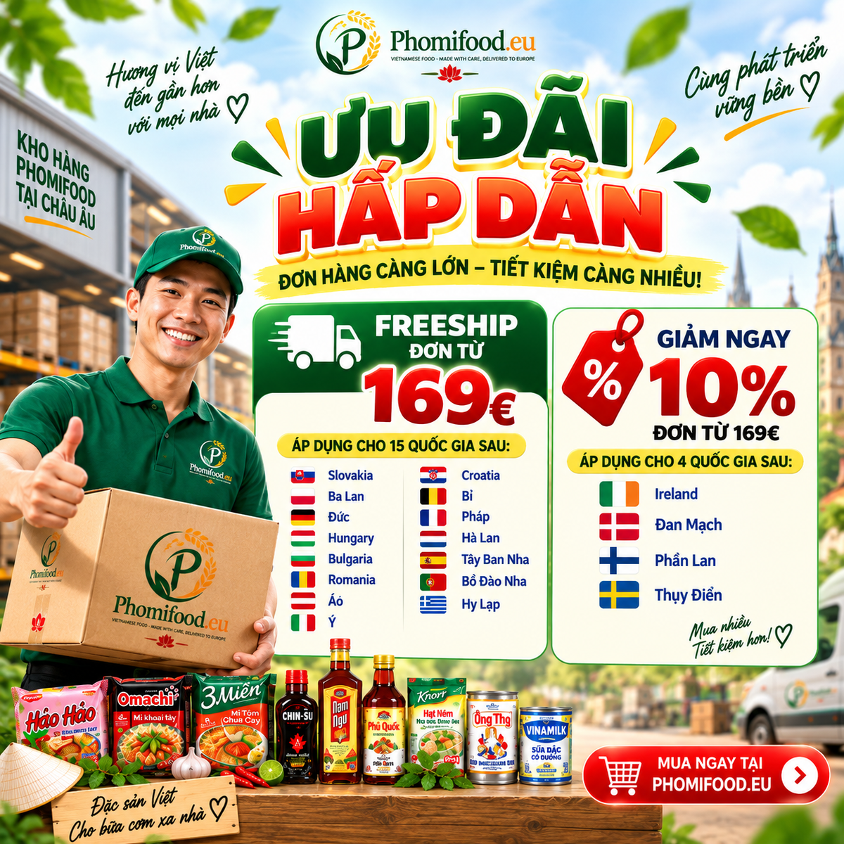 Ưu đãi vận chuyển PHOMIFOOD