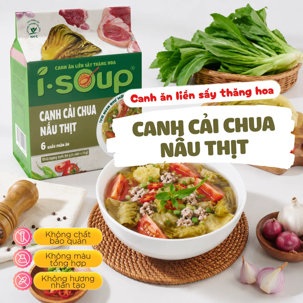 Canh ăn liền Isoup 50g