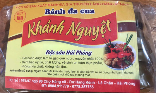 Bánh đa cua Khánh Nguyệt 1kg x 20