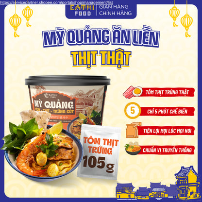 Mỳ quảng Hội An ăn liền CaThifood 4 vị