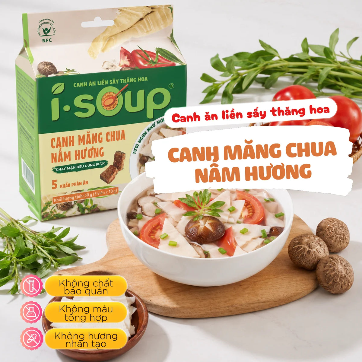 Canh ăn liền Isoup 50g