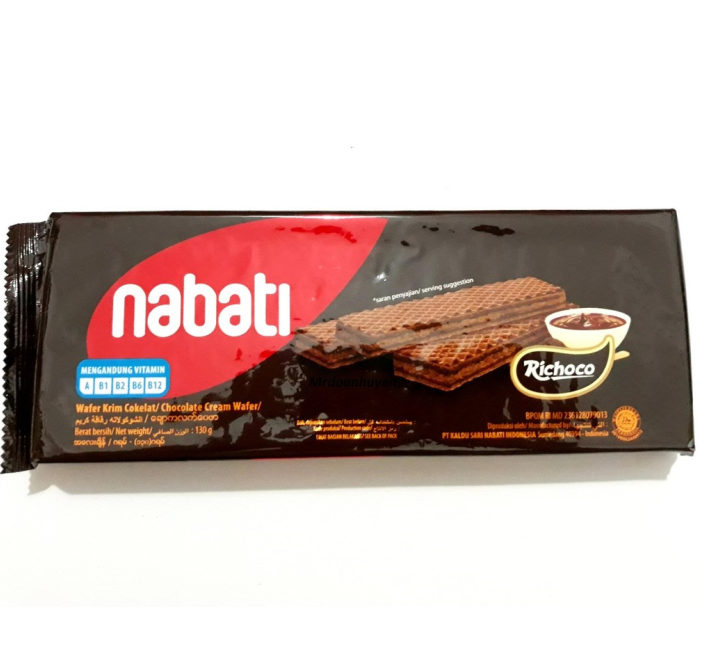 Bánh xốp nhân Chocolate Nabati 110g x 24 hộp