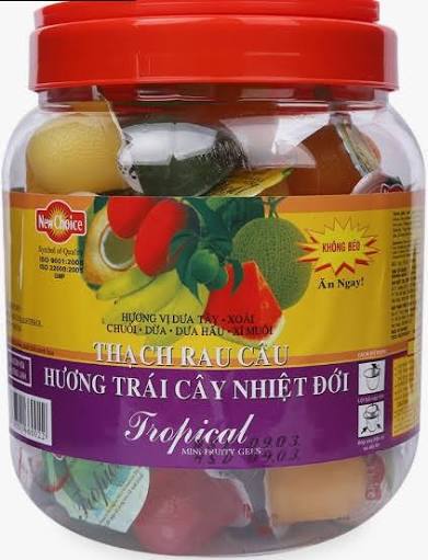 Thạch rau câu Tropical trái cây nhiệt đới 1kg x 6 Dosen